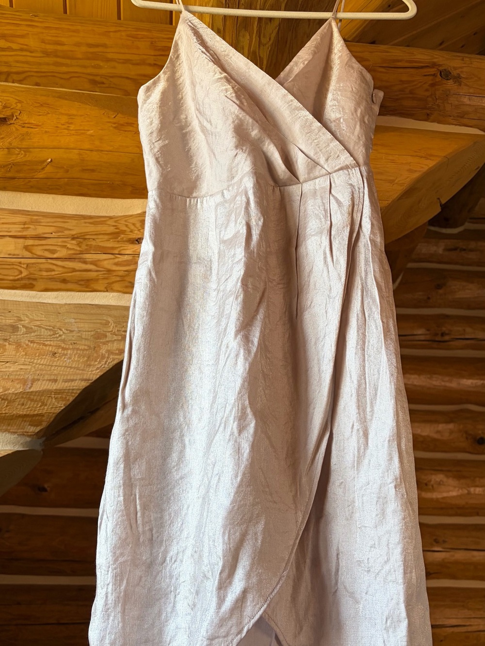 CeCe Blush Pink Wrap Midi Dress
